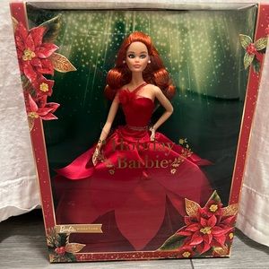 Barbie Signature 2022 Holiday Barbie Redhead